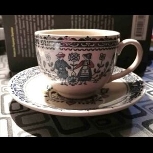 RARE FIND Vintage "Hearts and Flowers" Cup & Saucer by Johnson Brothers
